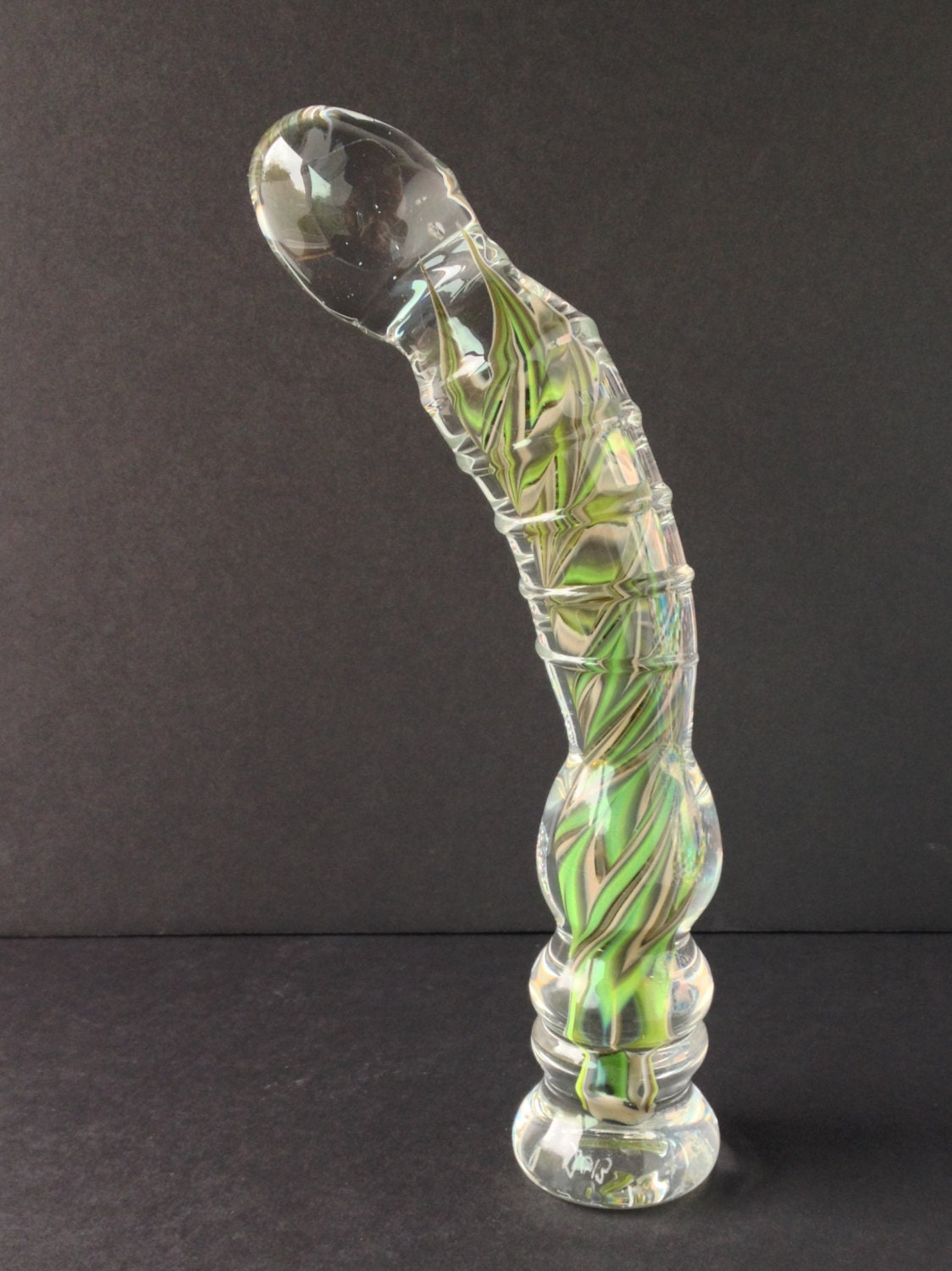 Florogreen Opal Glass Dildo