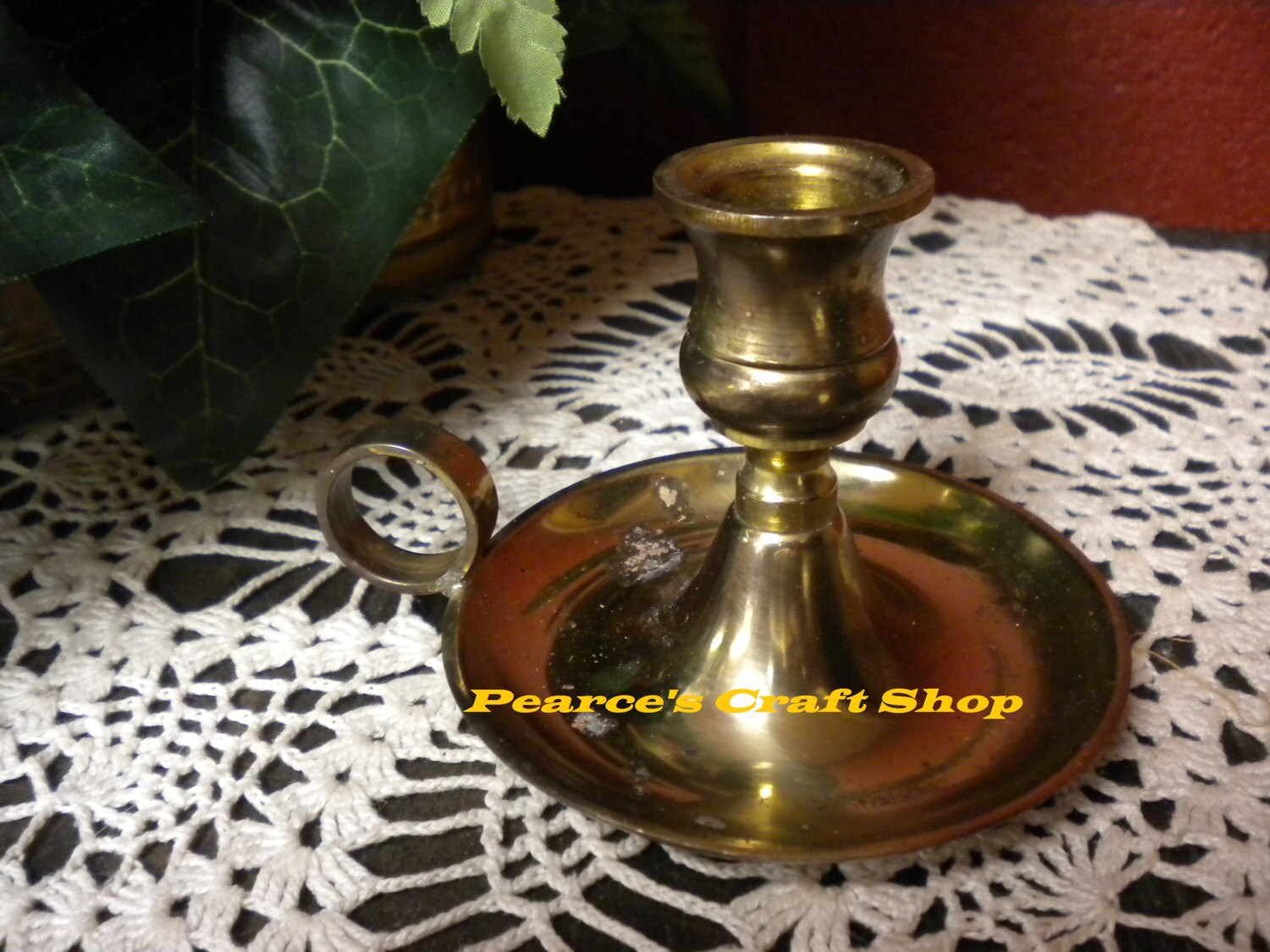 Candle Holder Vintage Brass Candle Holder with by