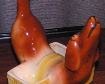 Dachshund planter change holder knick knack