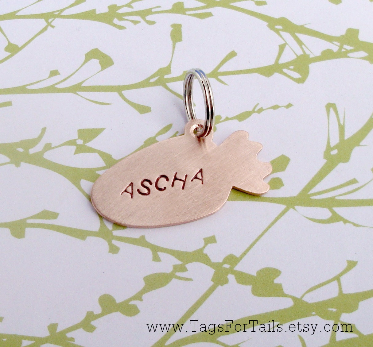 Carrot Pet Tag Custom Pet ID Tag Rabbit Cage Tag Show