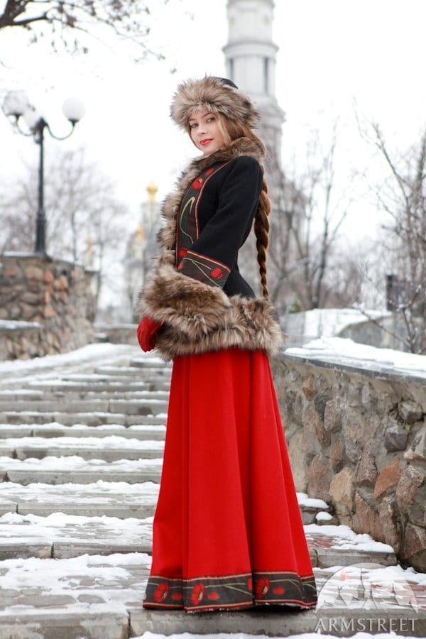 SALE Long Wool Skirt Russian Seasons warm skirt