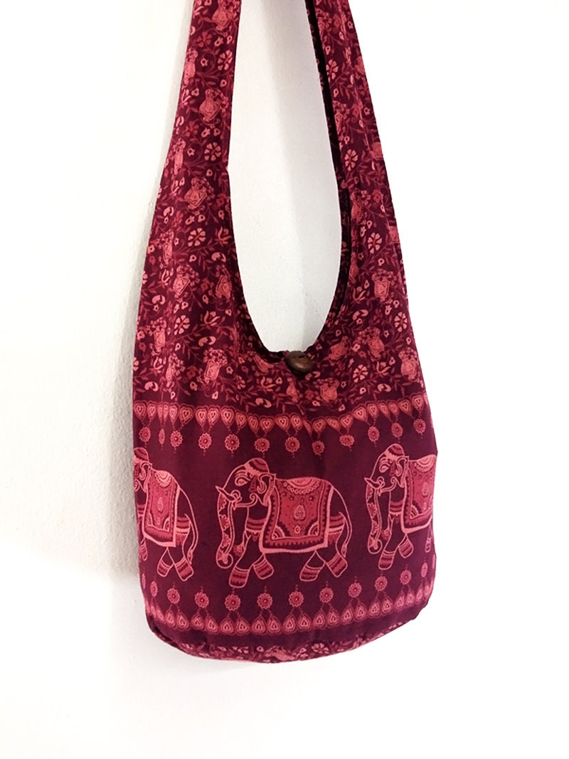 Women bag Handbags Cotton bag Elephant bag Hippie Hobo Boho