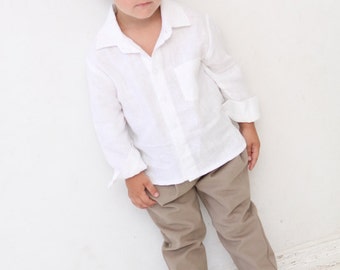 baby boy white dress pants