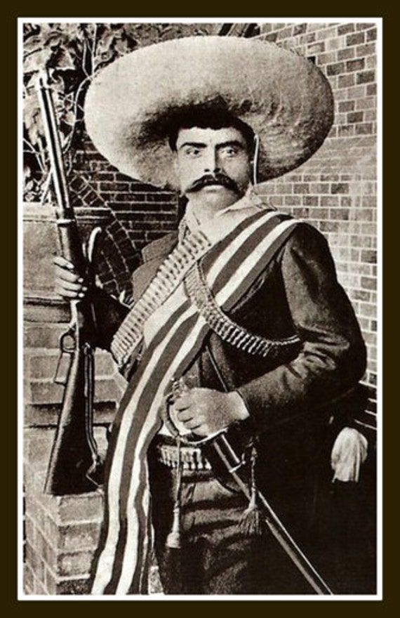 Items similar to Fridge Magnet Emiliano Zapata freedom fighter Mexico ...