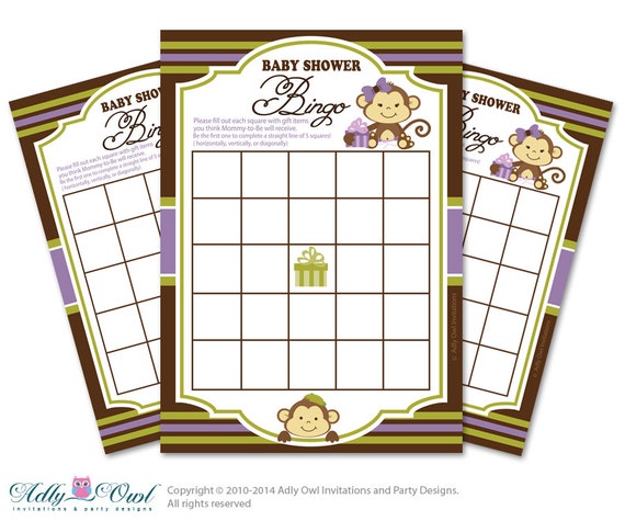 Monkey Bingo Game