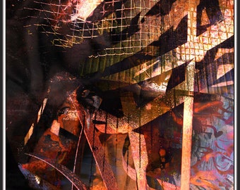 Swerving free figures - pigment draw (HDR) - 30 limited series