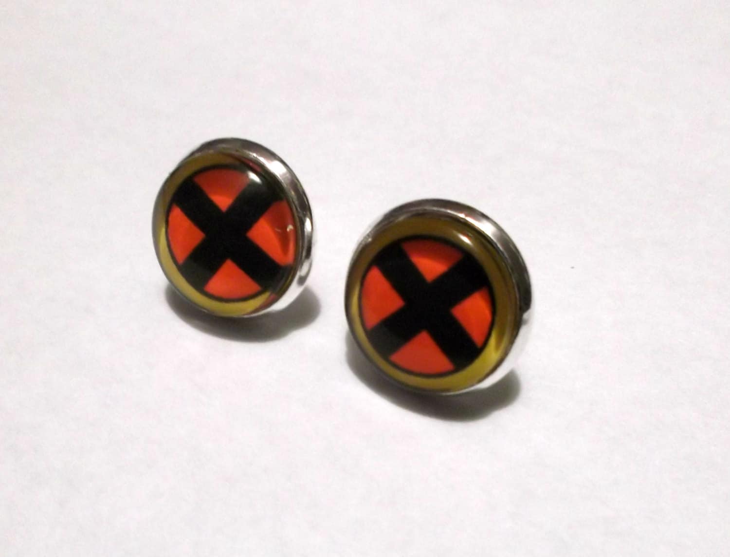 Xmen inspired earring studs by JinxyJewels on Etsy