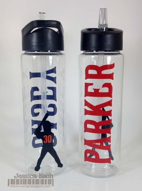 Personalized Baseball Water Bottles Team GiftCustom Design