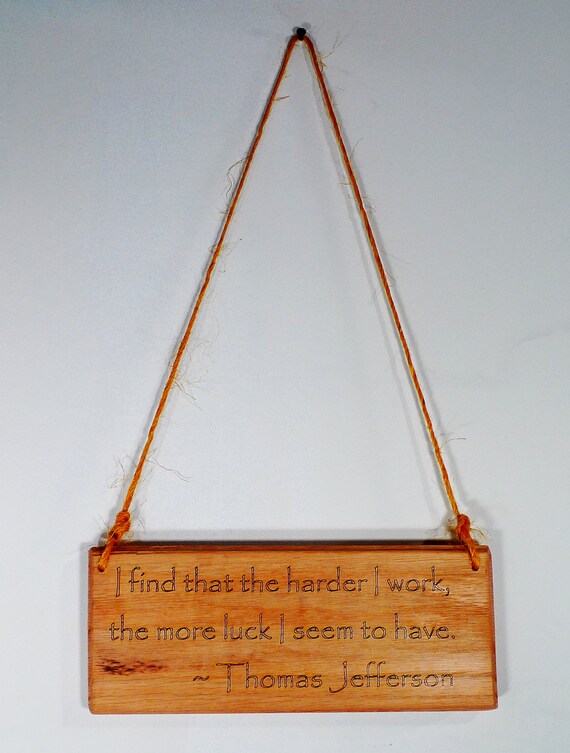 Laser engraved oak plaque.