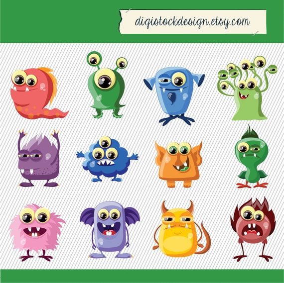 monster clipart etsy - photo #39