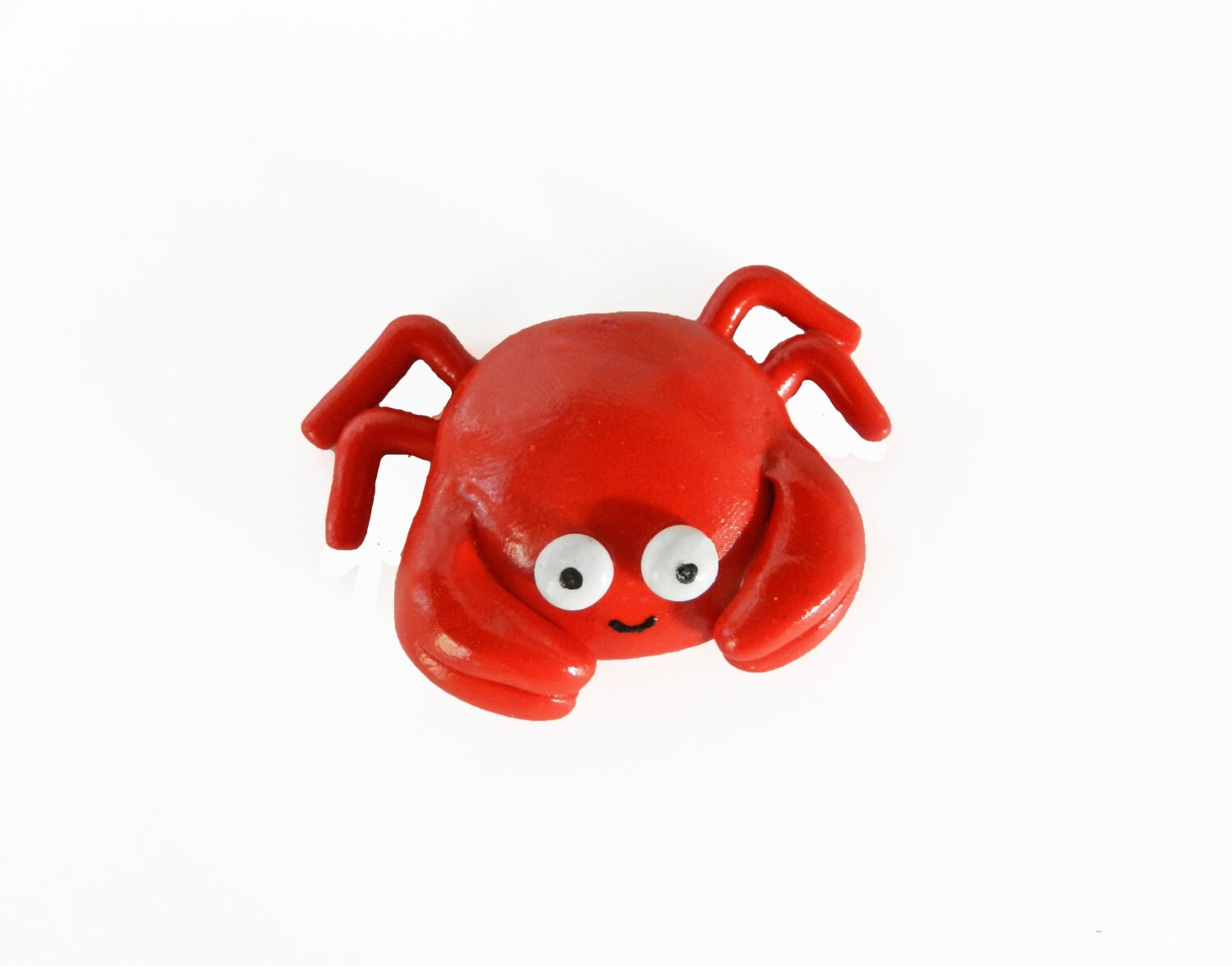 Crab Figurine Polymer Clay Crab Red Crab By Niftytyshop