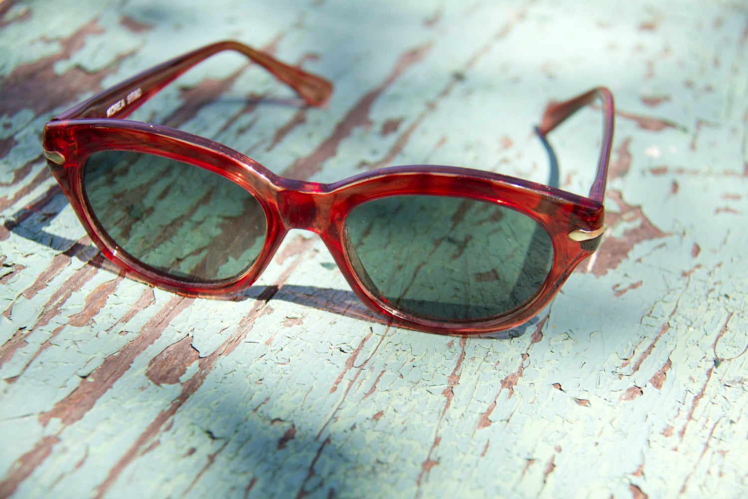 Vintage Red tortoise sunglasses,Vintage Wayfarer style glasses