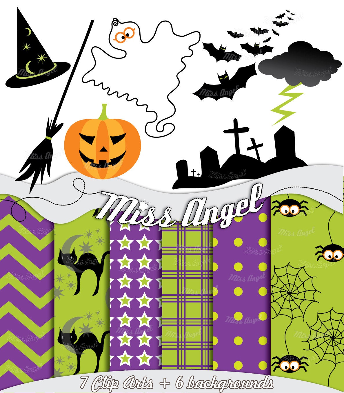 halloween clip art sheet - photo #1