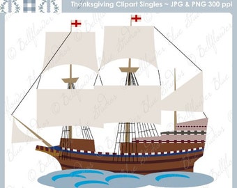 Clip Art Mayflower Clipart mayflower etsy sailing ship digital clipart single from the thanksgiving bundle
