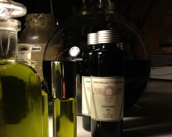 Witch Hazel Oil. A cooling, astringent, anti-inflammatory oil. Traditionally used for varicose veins, piles, hemorrhoids.