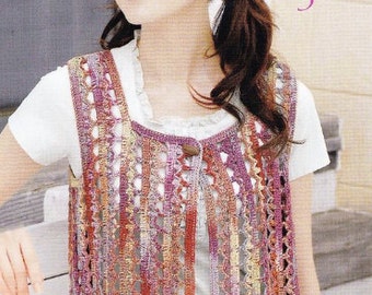 for summer pattern vest crochet Women  Summer Japanese Crochet  Vest Pattern Pattern Knitting Book