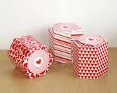 Red Favor Boxes for a Valentine's Day Party - DIY Valentines Party Printables - Red Favor Box Templates - (Instant Download) Il_170x135