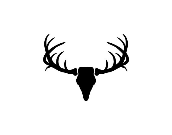 Download Items similar to Silhouette Vector Deer Antler Clip Art ...