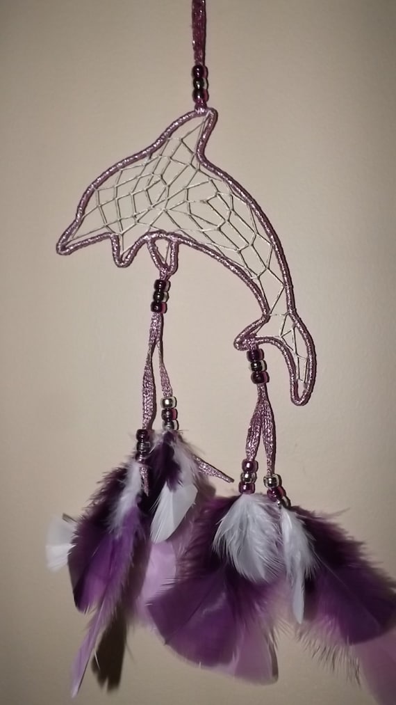 dream catcher dolphin shipping included by LandonsDreamCatchers