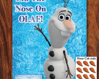 popular items for pin the nose on olaf on etsy