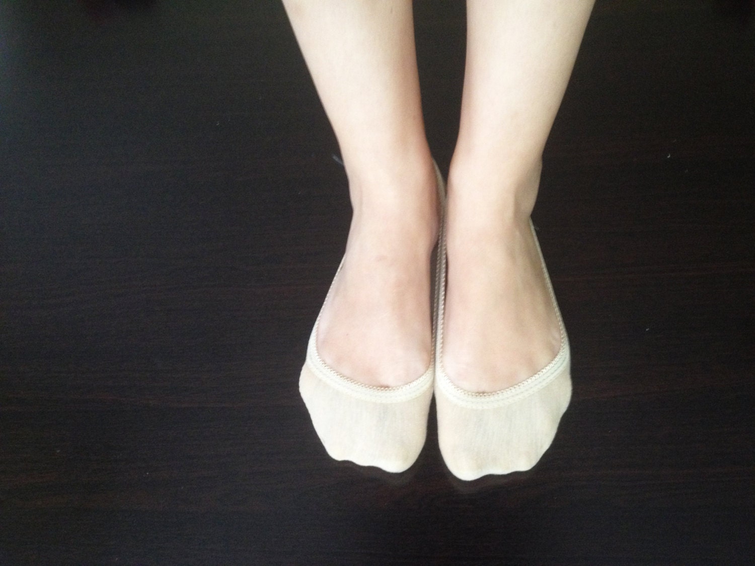 Skin Color Cotton Lace Heels Socks Toe Socks Flats Lace by AGORAA