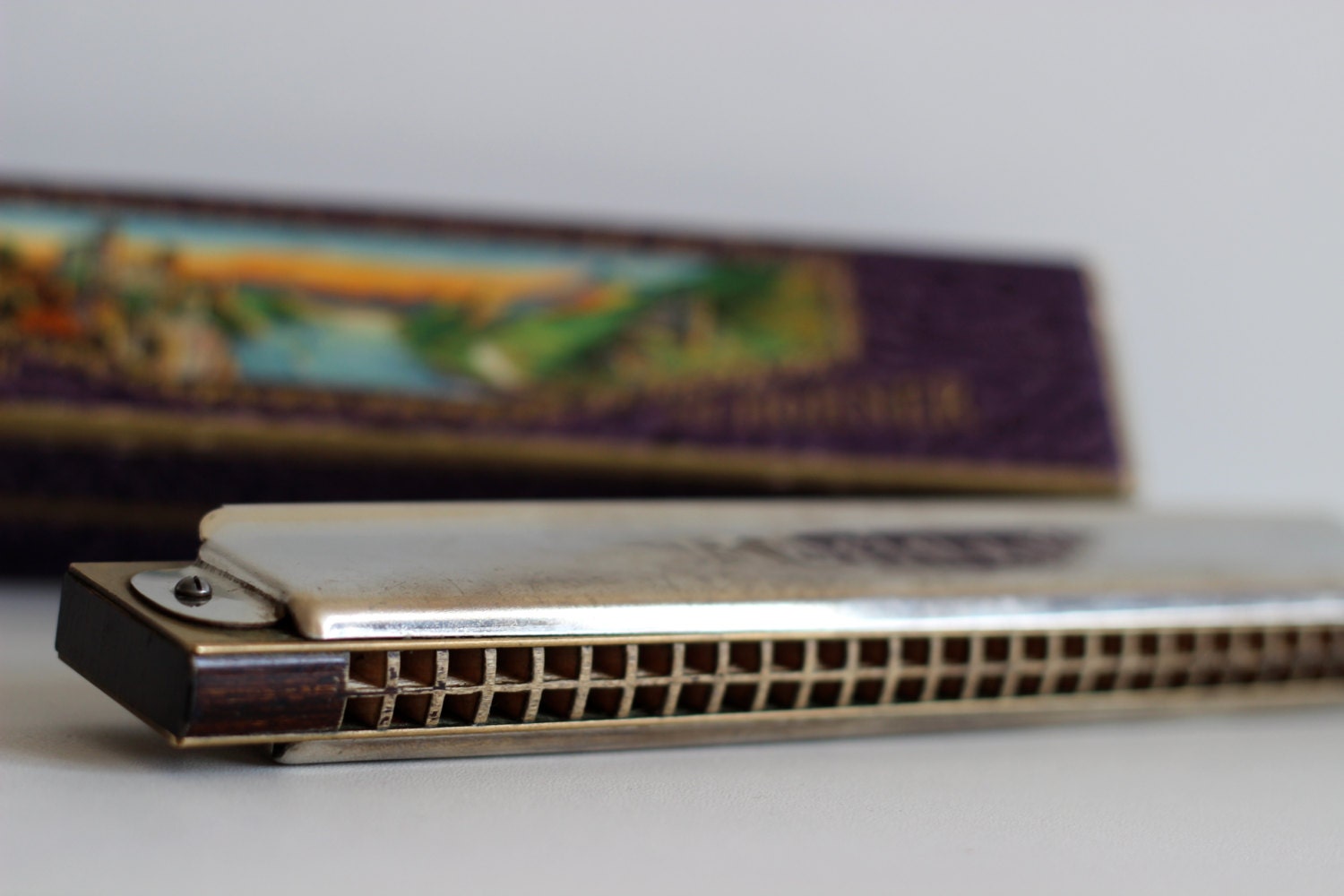 Vintage German M. Hohner Rheingold Harmonica