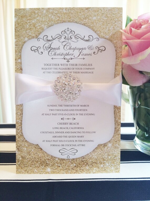 Wedding Invitations With Jewels 7