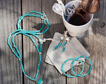 Altogether 2 Bracelets Bone Mala Beads Inlaid By MartaDissenys