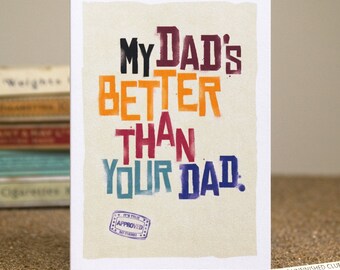 better than dad father birthday funny thank card popular items humorous greetings delivery