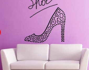 Shoe wall decal | Etsy