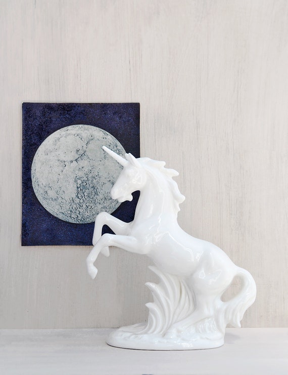 white unicorn figurine