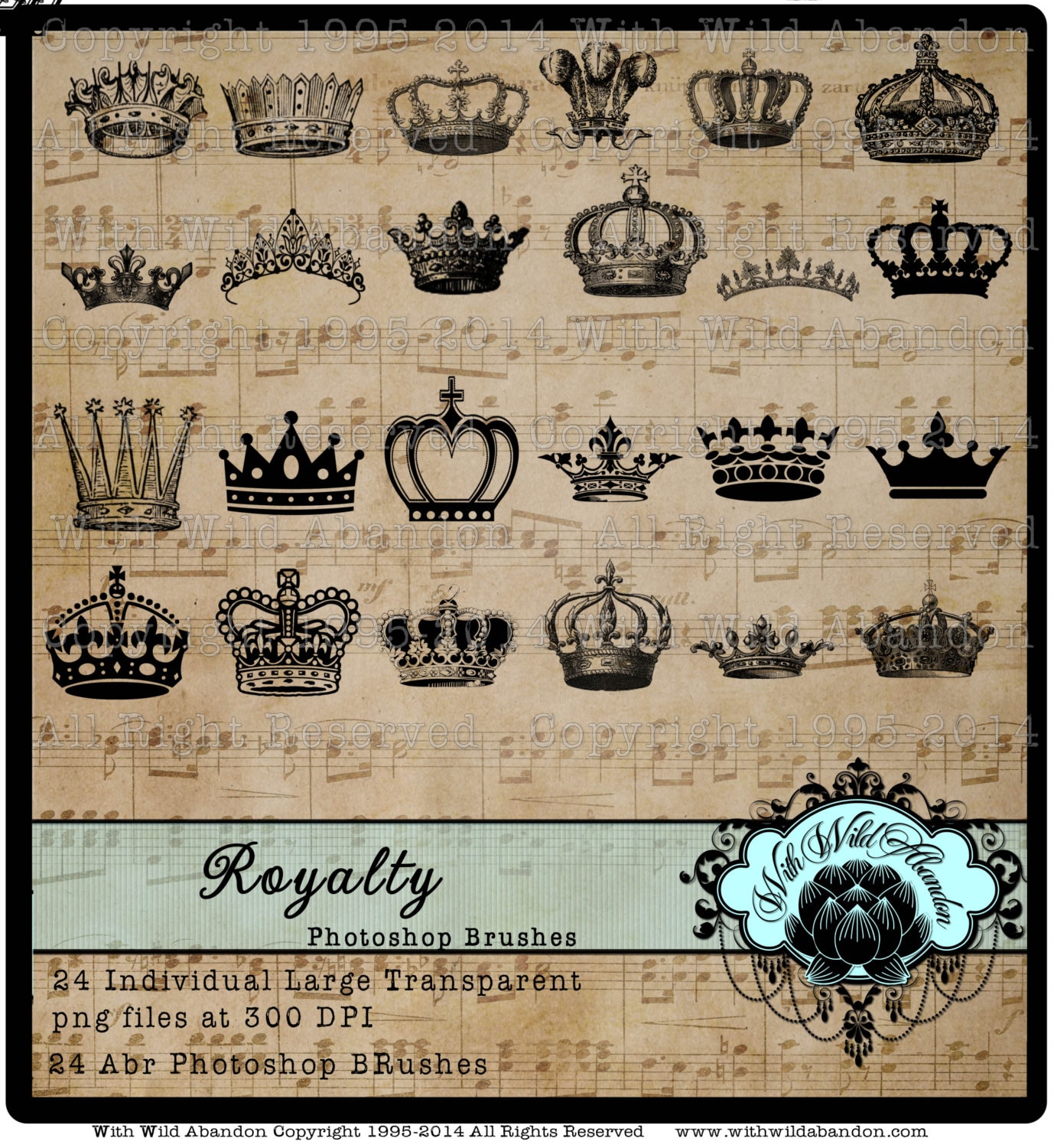 Crown Brushes Monarch Queen Royalty