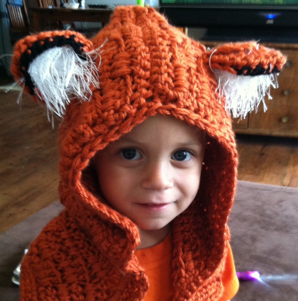 Custom Fox Hood Fox Cowl Crochet Fox Hat by stewiecakes