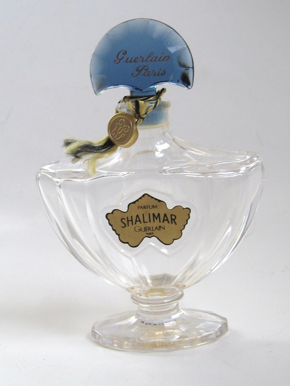 Vintage GUERLAIN Shalimar PARIS 1 Ounce French Crystal Glass