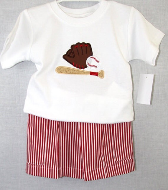 291828 Baby Boy Clothes Baseball Romper Baseball Jon Jon