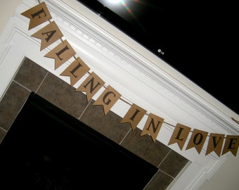 Wedding - Bridal Shower Banner: Falling in Love