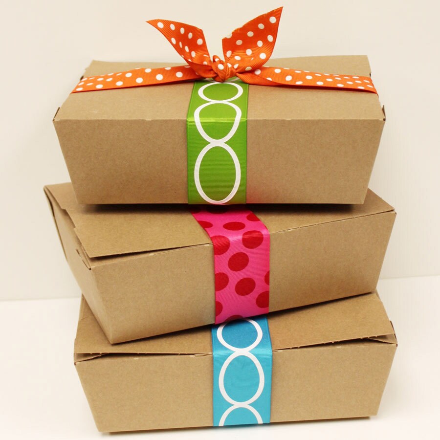 Kraft Lunch Box 10 Paper Food Boxes Party Picnic Buffet