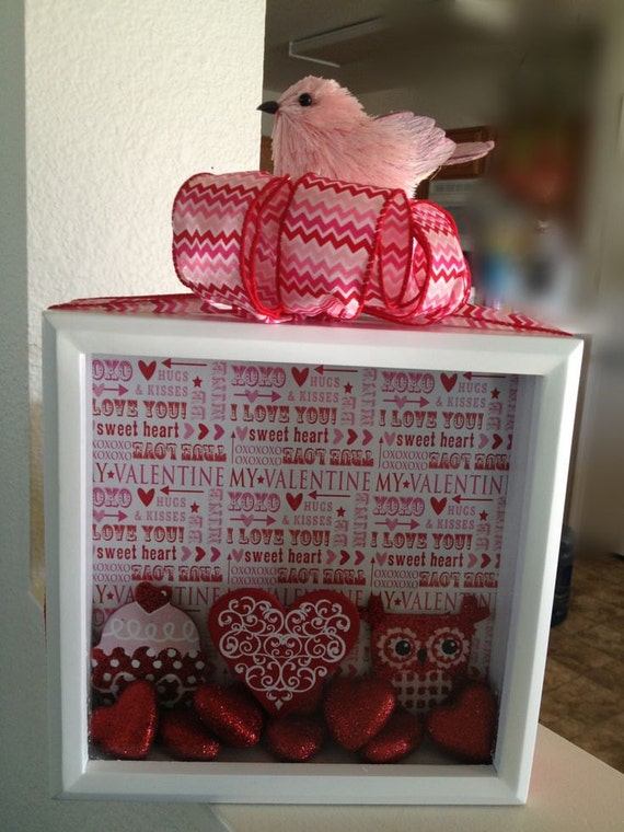 Items similar to Valentine Shadow Box (original) on Etsy