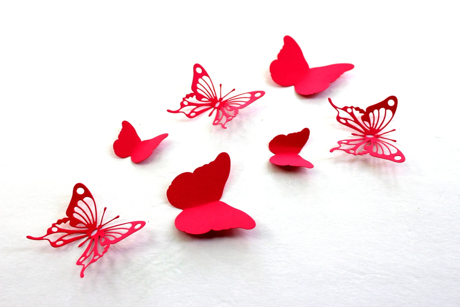 Valentines day decor 3d Butterfly wall art Paper