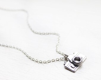Tiny Camera Charm Necklace - Mini Photographer Photo Photography Charm Necklace Pendant