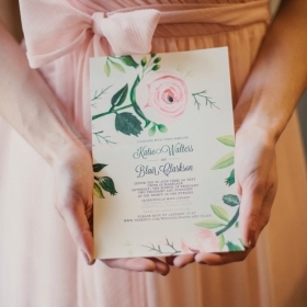 Floral Painted Invitation