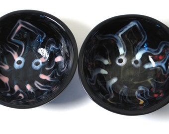 Little Squid dipping bowls, sushi, salt and pepper, mini, serving, pottery, ceramic, tentacle