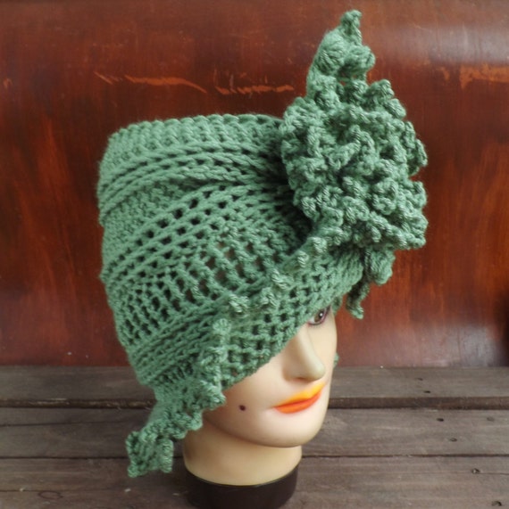 LISA Womens Crochet Hat Pattern, Flower Cloche Hat Crochet Pattern, Women Hat Pattern, Crochet Summer Hat Pattern, Crochet Pattern Hat