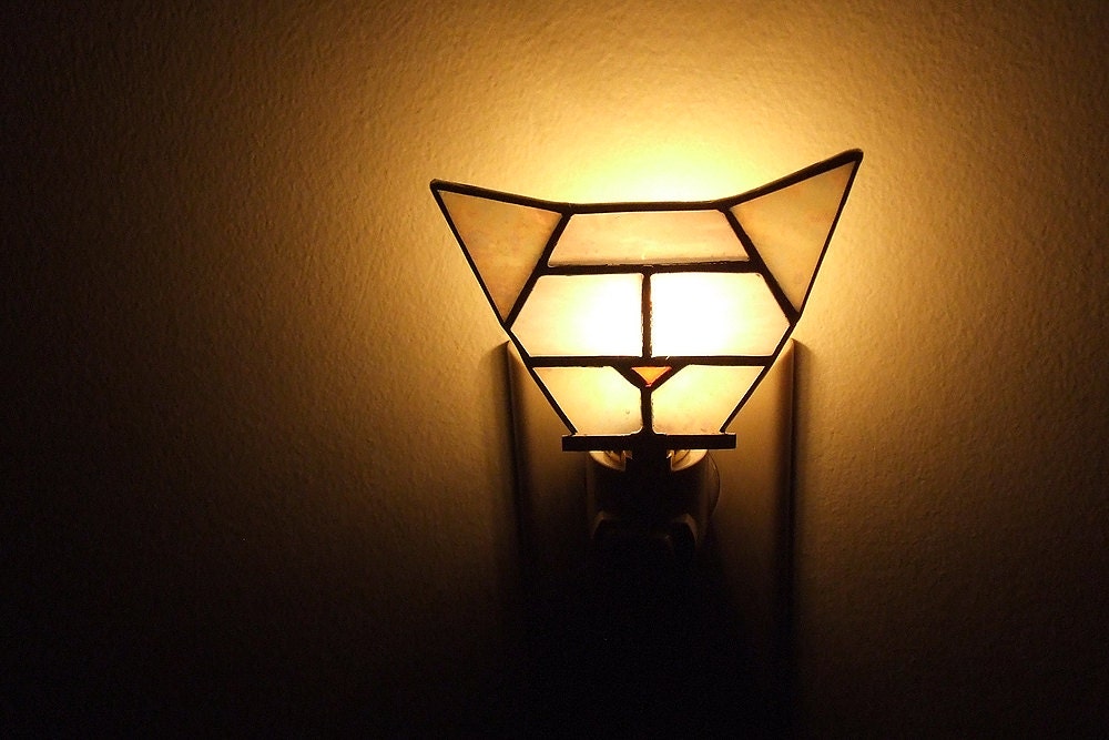 Cat Stained Glass Night Light Cat Stained Glass Night Light