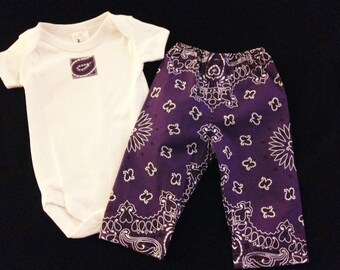 purple bandana pants
