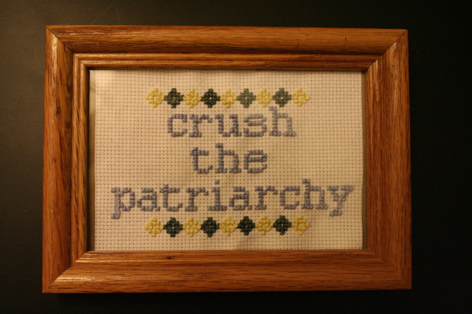 Etsy Pattern Crush | feminist cross stitch pattern crush the patriarchy Etsy Pattern Crush | feminist cross stitch pattern crush the patriarchy