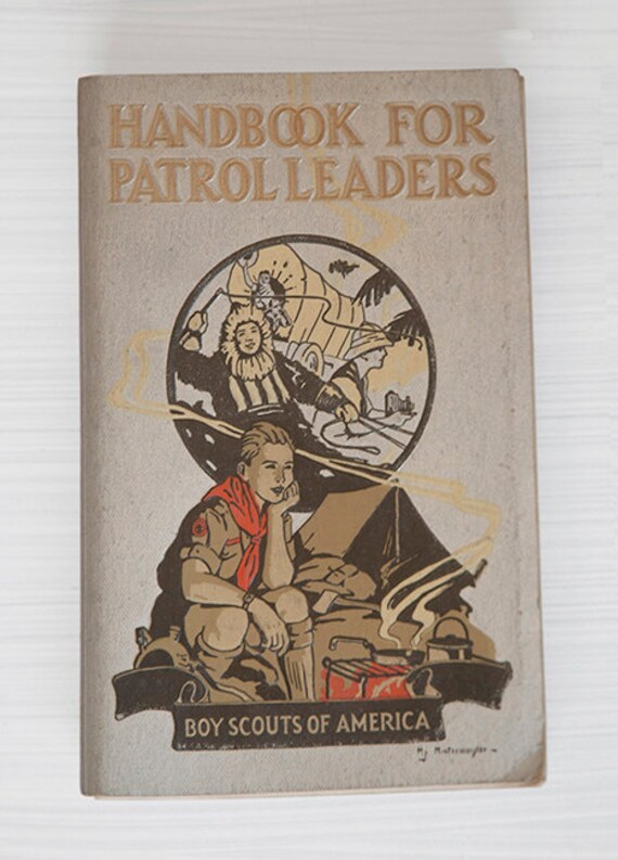 Vintage 1942 Boy Scout Handbook For Patrol Leaders