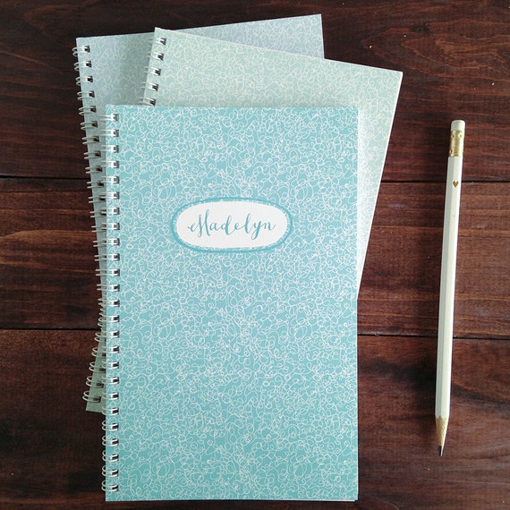 Items similar to scribbles personalized notebooks choose your color