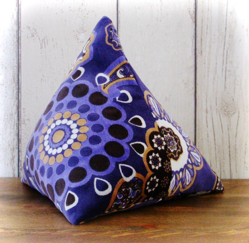 Funky Purple Triangular Pyramid Door Stop On Sale
