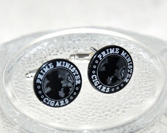 Wedding Cufflinks, Mens Cufflinks, Silver Cuff Links, Onyx Cufflinks, Superman Cufflink, Black Cufflinks, Tuxedo, Groom Cufflinks